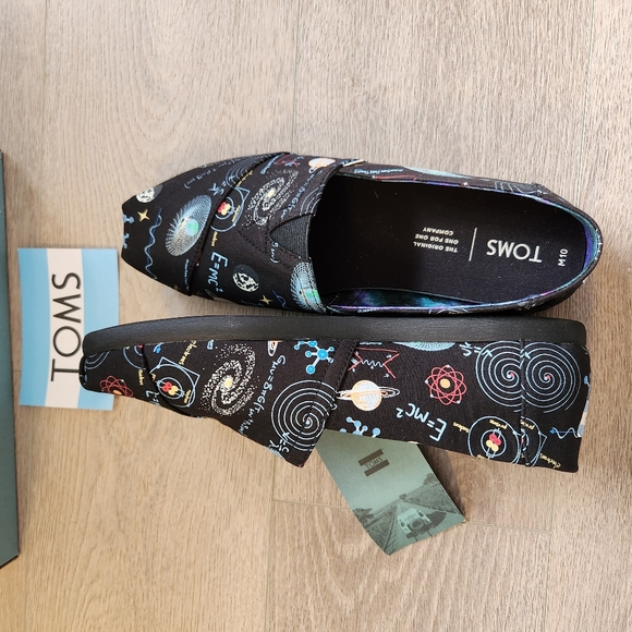 TOMS limited edition Alpargata cosmic wonder print canvas size 10 Men - Picture 10 of 11